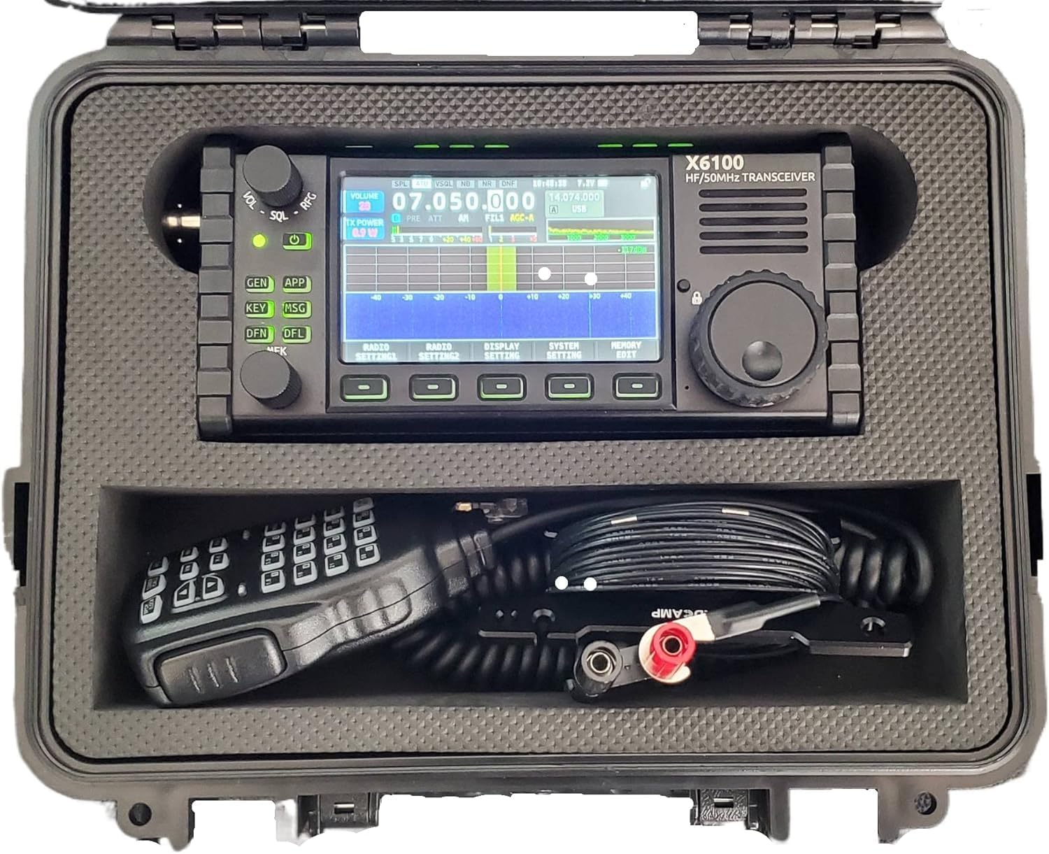 Custom Waterproof X6100 IP67 Box GOBOX For XIEGU X6100 Discovery case