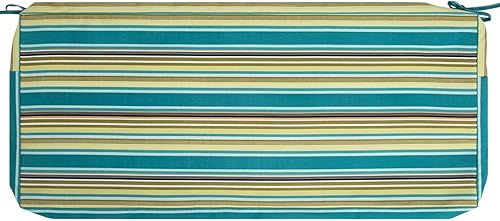 Miniatura 28 de FUNHOME Funda de cojín de banco para exteriores de 42 x 18 x 3 pulgadas, funda impermeable con cremallera y lazos, funda resistente a la Medalla