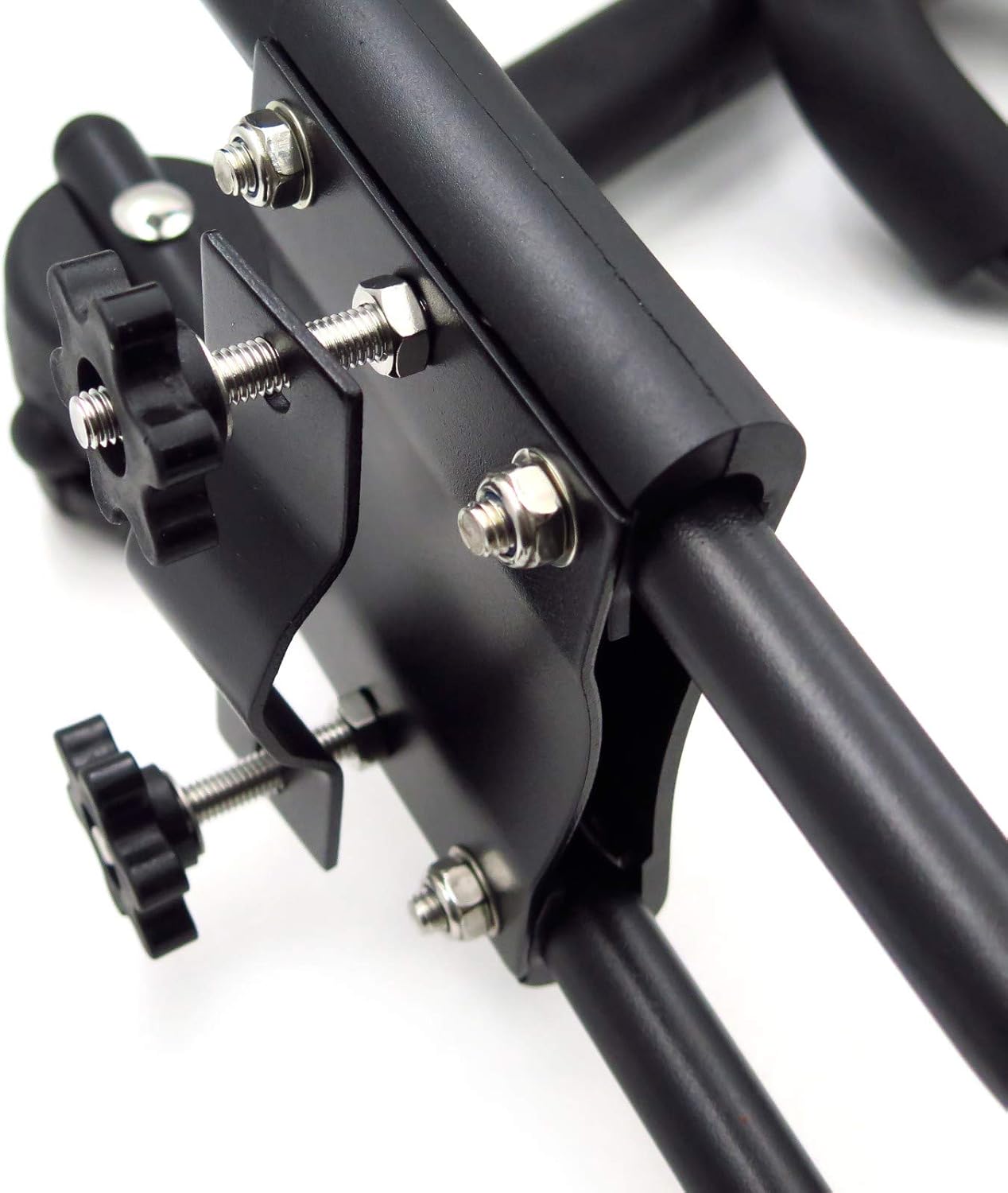 HTTMT KAYAK-FOLDABLE-A- 1 Pair Foldable Kayak (Style A) Carrier Boat Canoe Fold Rack Holder Snowboard J-Bar Roof Top Pair