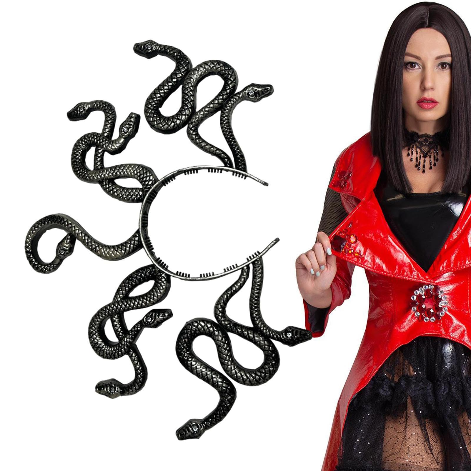Snake Crown VICASKY Snake Shape Halloween Headband – Medusa 