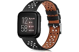 Exclusive Leather Band Compatible with Fitbit Versa 2 Bands for Women