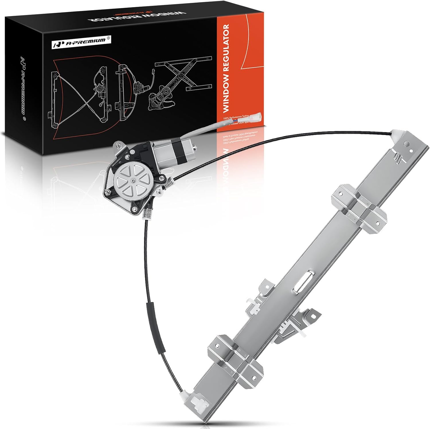 A-Premium Electric Power Window Regulator with Motor Compatible with Chevy Tracker Suzuki Vitara Grand Vitara 1999-2004 Front Right Passenger Side