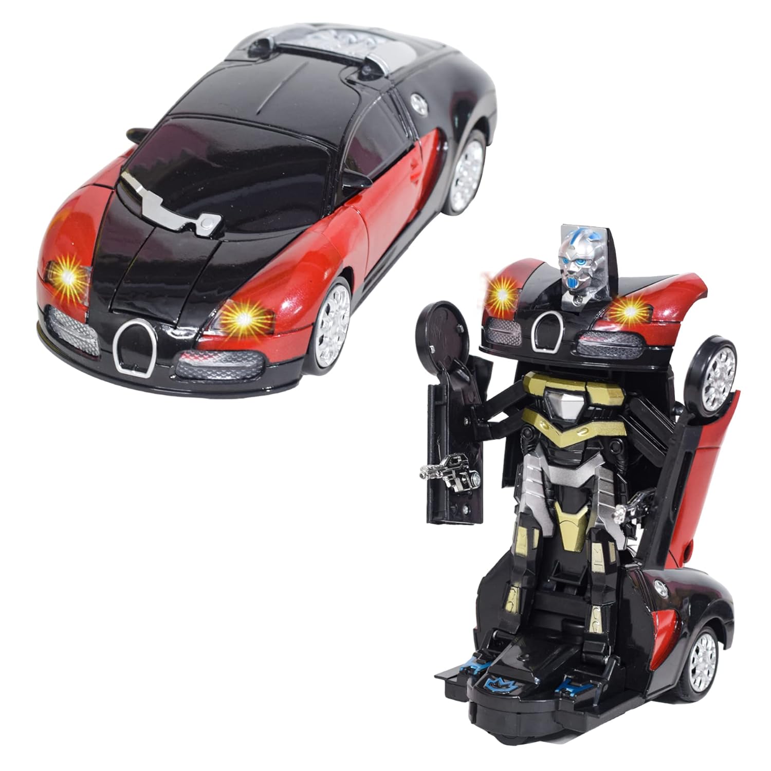 Buy WISHKEY Plastic Transformer Car Toy for Kids, Automatic Deformation