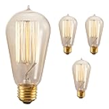 134019 40W Nostalgic Edison Squirrel Cage-Style Bulb - 4 Pack