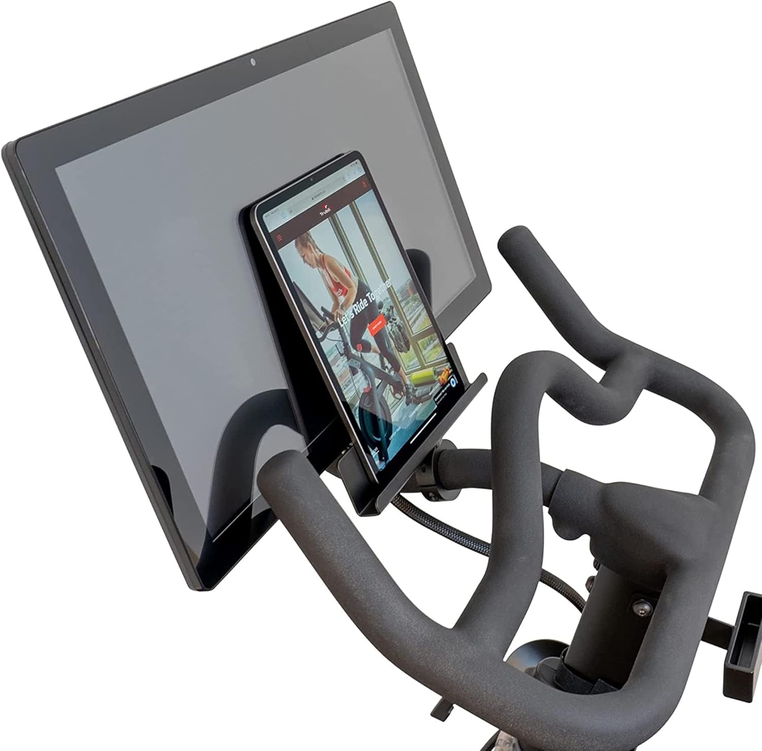 TrubliFit iPad Holder for Original Peloton Bike, Watch Netflix and More While You Ride, Tablet Mount for Peloton Bike, Accessories for Peloton (Does Not Fit Peloton Bike+)