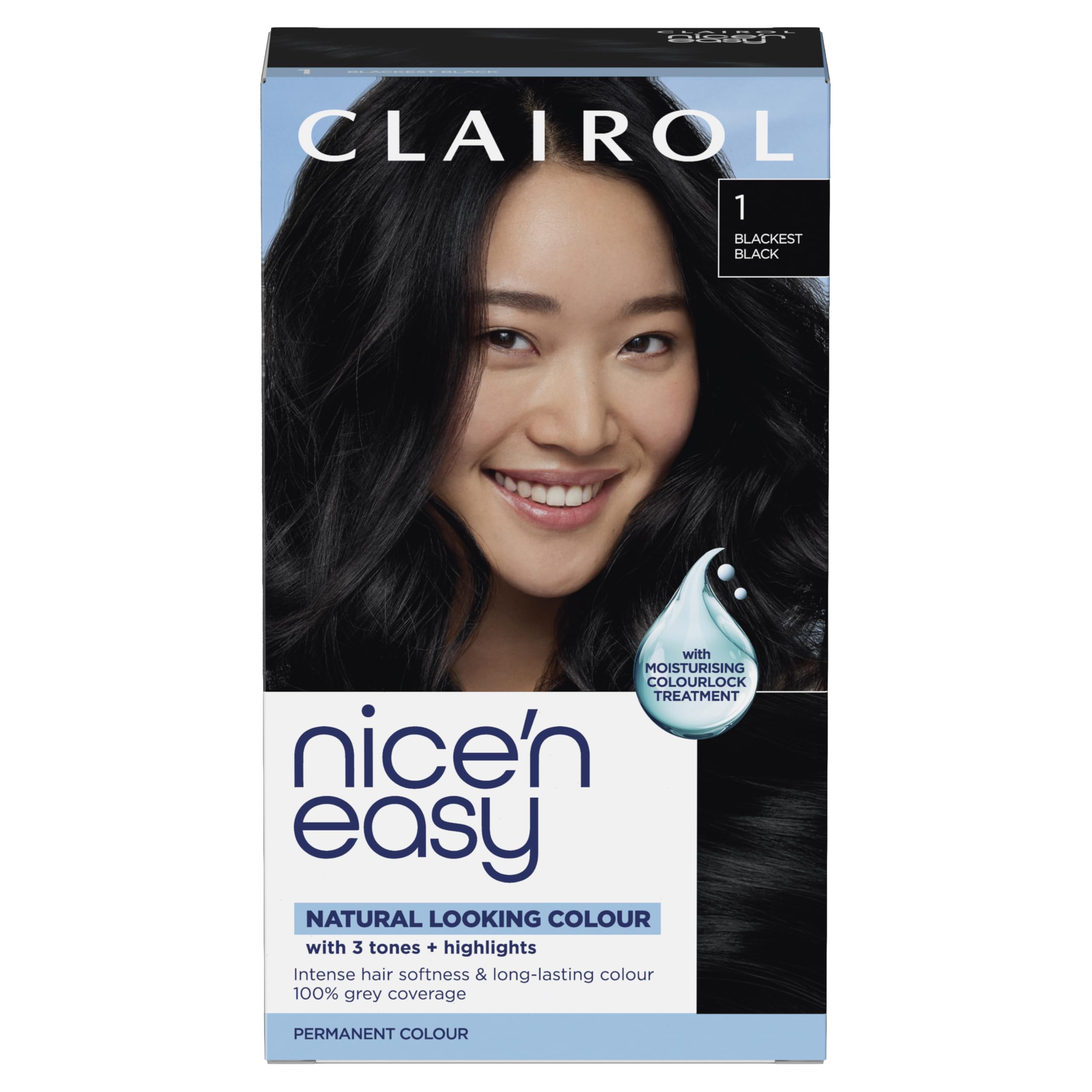 NICE'N EASY CRÈME PERMANENT HAIR DYE - 2 BLACK