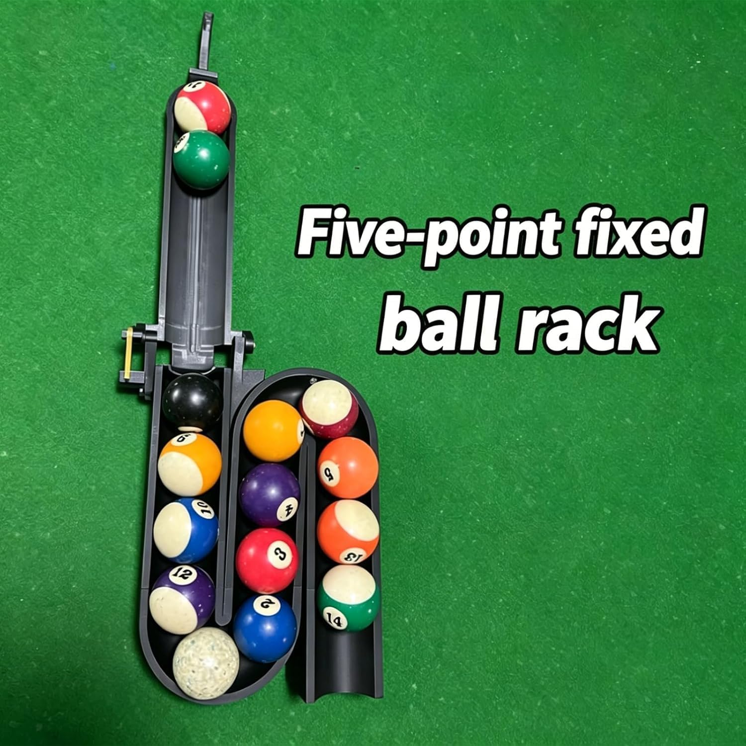 Generic Billiards Training Aids, 15-Ball Pool Ball Rack Billiard Training Tools for Standard Pool Tables.