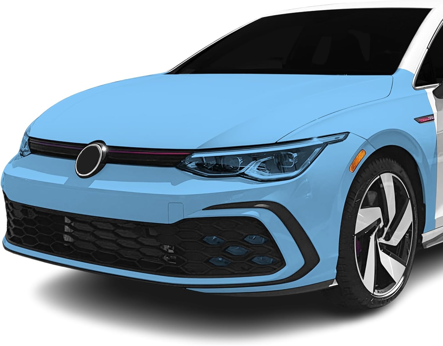 BOGAR TECH DESIGNS for VW Golf GTI (Autobahn) 2022+ Front Middle and Front Sides Premium Paint Protection PPF Film Kit Cover, Clear Bra