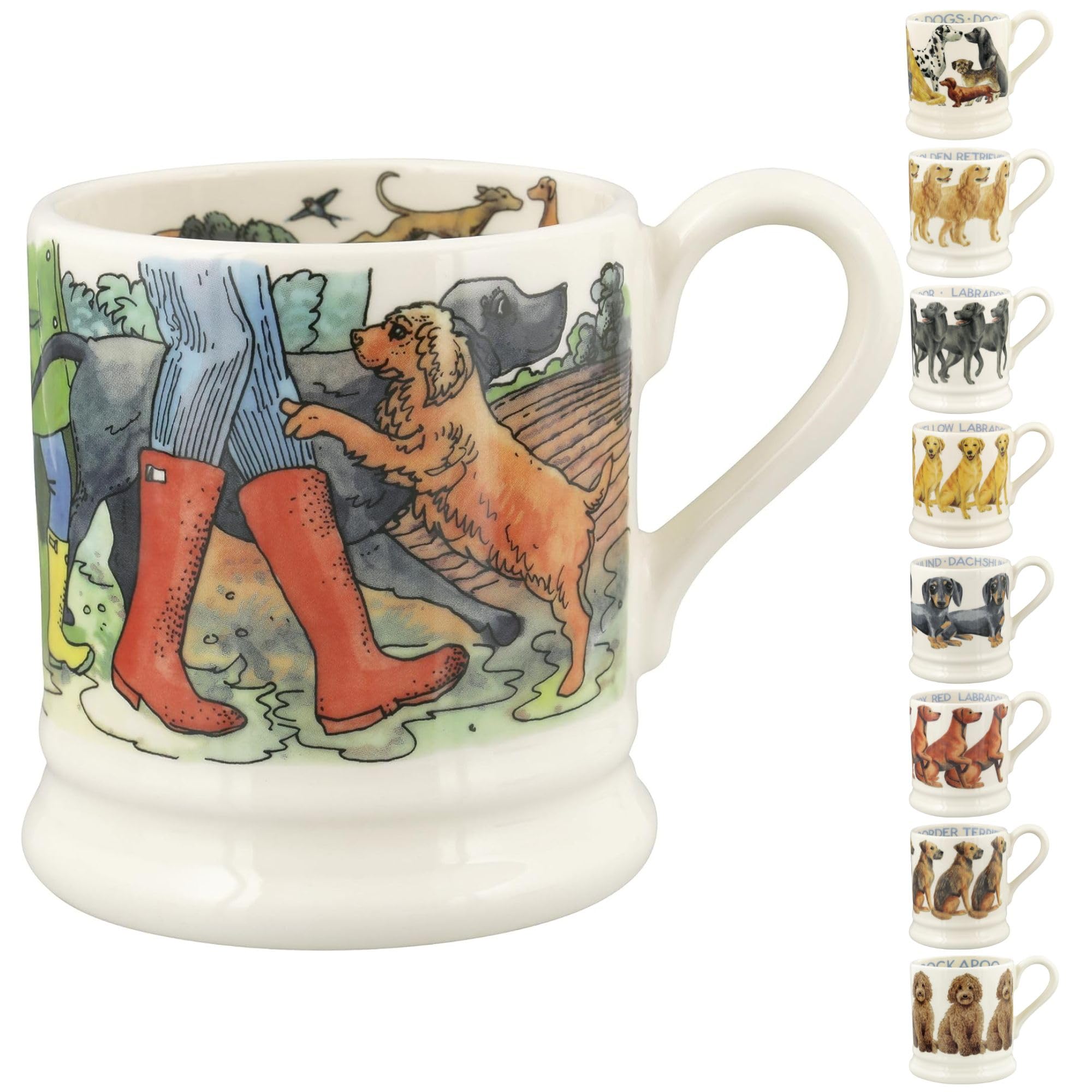Emma Bridgewater Large Mug 1/2 Pint, Ceramic Coffee Mug Large