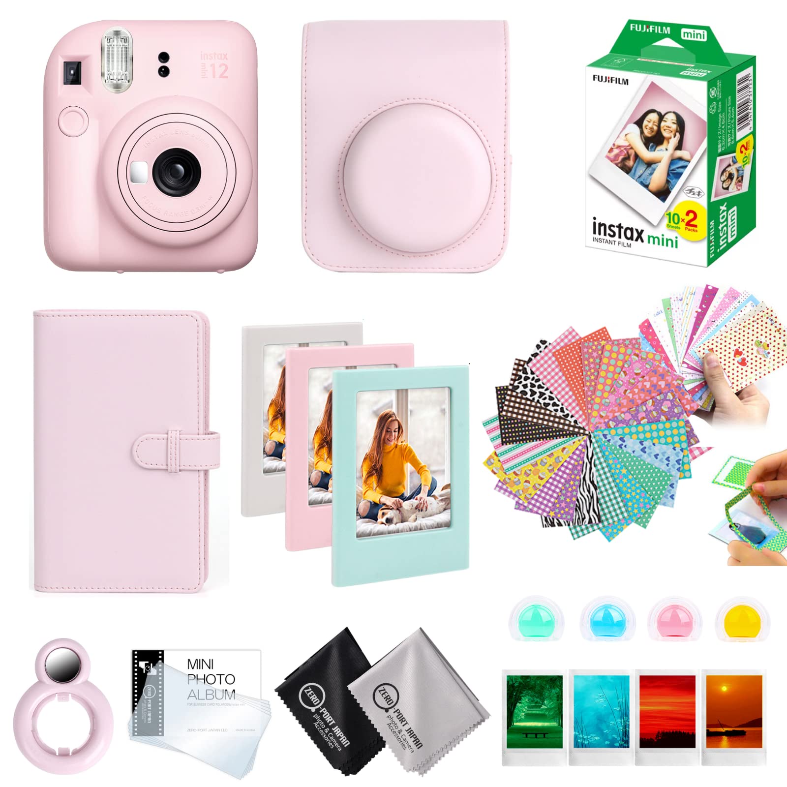 Amazon | ［10点セット］ 富士フイルム チェキ instax mini12 本体 