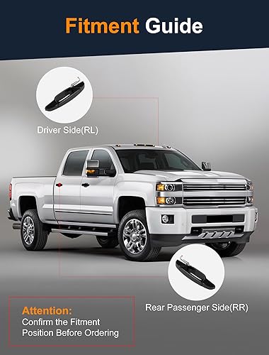 Miniatura 9 de Avsty Paquete de 2 manijas de puerta para Chevy Silverado Suburban Tahoe Avalanche GMC Sierra 1500 2500 3500 Yukon Cadillac Escalade 2008 2009 2010