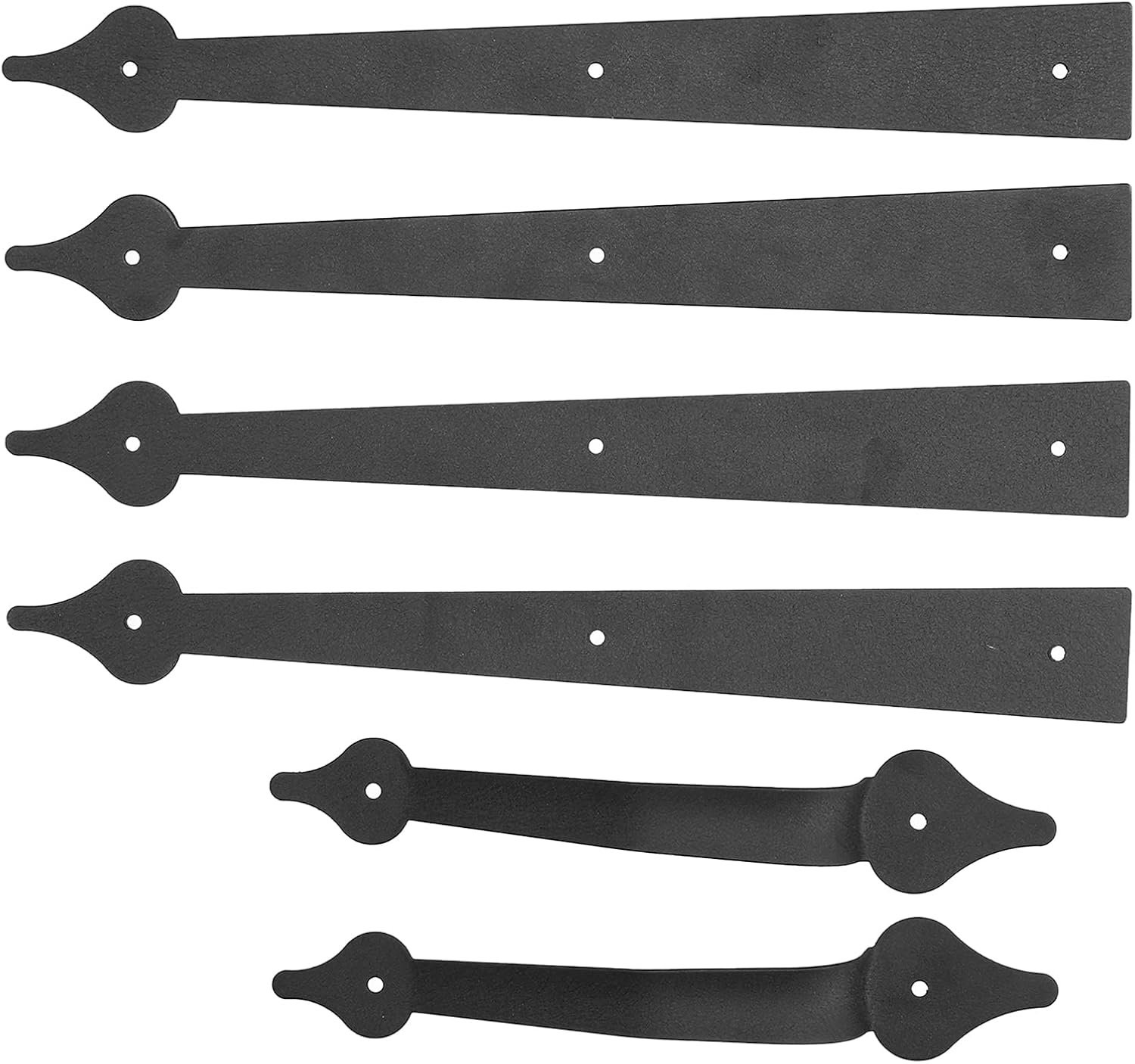 Garage Door Hinges Handles, Garage Handle, Carbon Steel Wrought Iron Door Decoration Hardware, Handle, Hinges