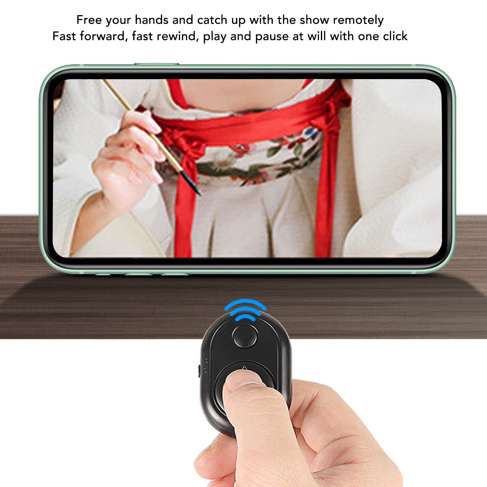 Telecomando Bluetooth Per Smartphone – Page Turner E Camera Remote, Compatibile Con TikTok, YouTube, Kwai, Per Video E Navigazione