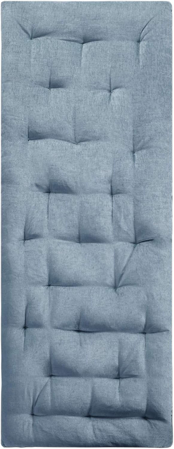 Intelligent Design Edelia Foldable Poly Chenille Light Weight Lounge Floor Pillow Cushion Tufted Seat for Meditation, Game Playing, Yoga, Reading with Travel Wrap, 1 Count (Pack of 1), Aqua : Home & Kitchen