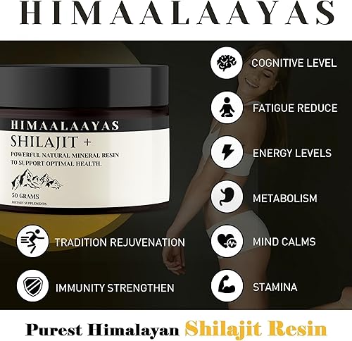 Miniatura 3 de Resina Shilajit Shilajit orgánica pura del Himalaya de 600 mg  Resina Shilajit del Himalaya con mezcla ayurvédica orgánica en alta potencia para