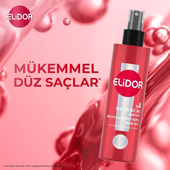 Elidor Brazilian Keratin Therapy Liquid Hair Care Milk 200 Milliliters