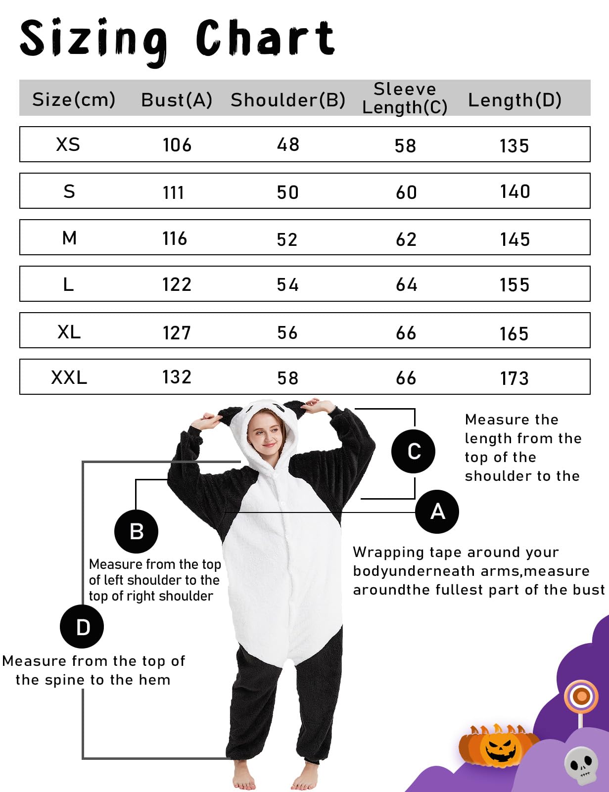 Xinlong Panda Pigiama Intero Inverno Animali Costume Cosplay Halloween Carnevale Donna Adulto Party Jumpsuit Pajama Camicie da Notte Monopezzo Unisex