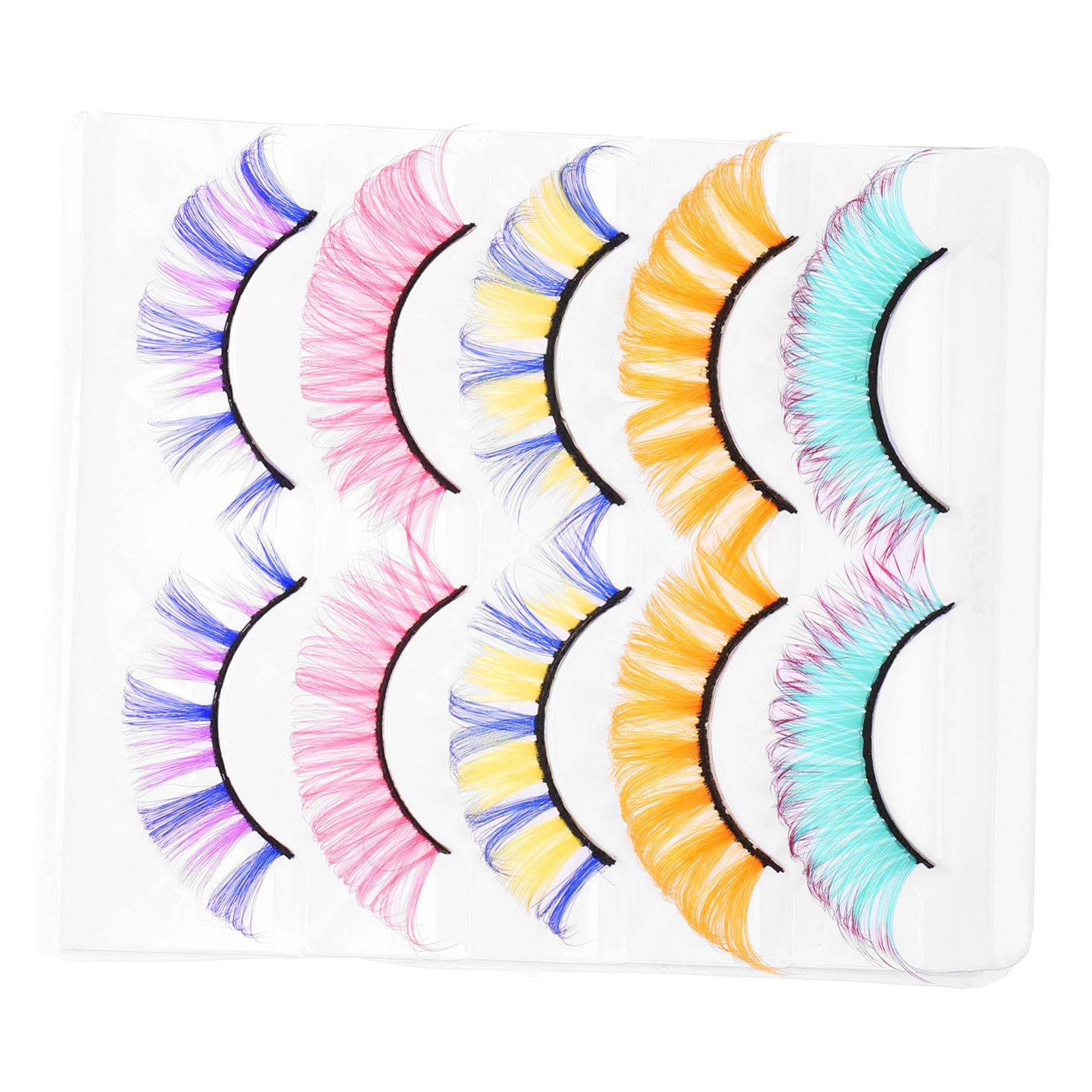 FRCOLOR 5 Set Di Ciglia Finte Più Durature Extension Di Ciglia Finte Naturali Soffici Per Donne Facili Da Indossare 5 Paia*5
