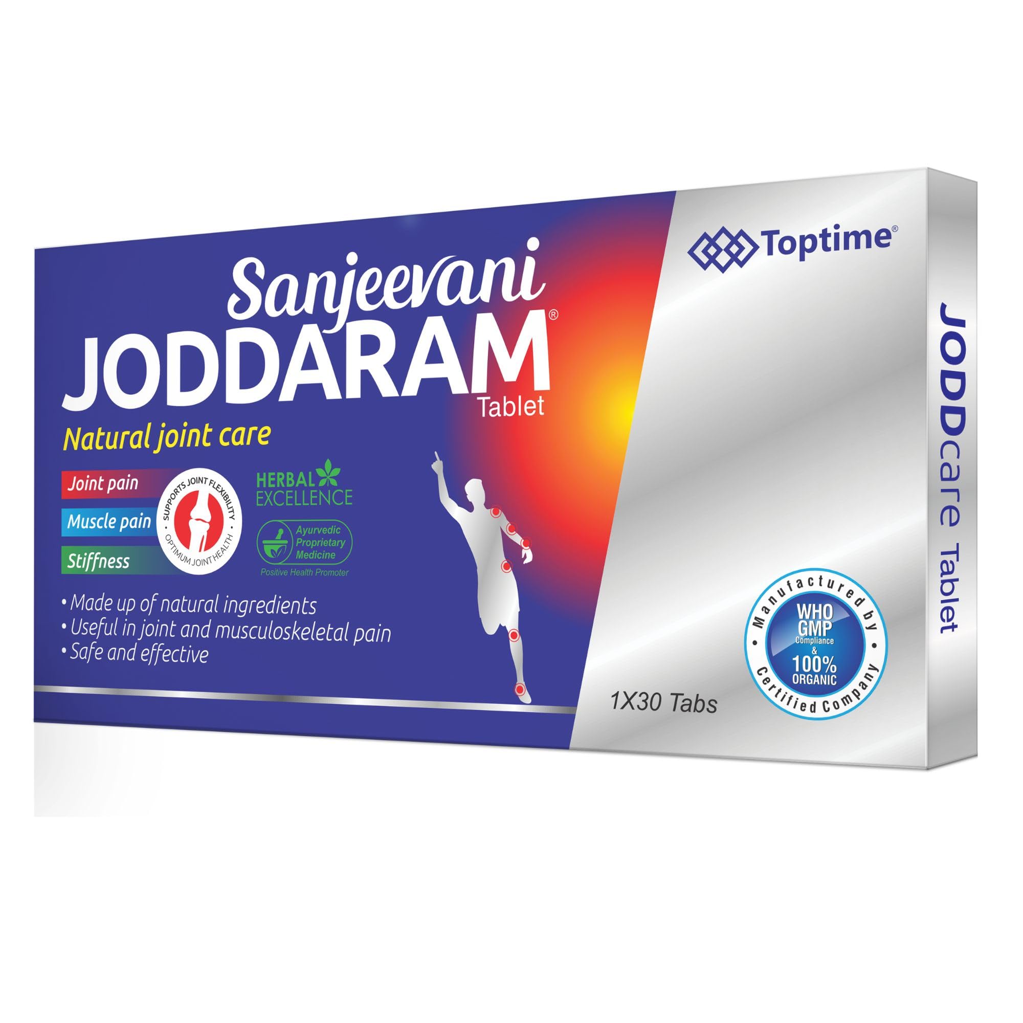 TOP-TIMEMIN.AL Herbal & Natural Joint and Gout Pain Health Support Tablets - 30