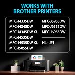 Smart Ink Compatible Ink Remplacement de la cartouche pour frère LC406 XL LC406XL LC 406 4 Boîte à utiliser avec MFC-J4335DW MFC-J5855DW MFC-J6555DW MFC-J4535DW MFC-J6955DW (Noir, Cyan, Magenta, Jaune)