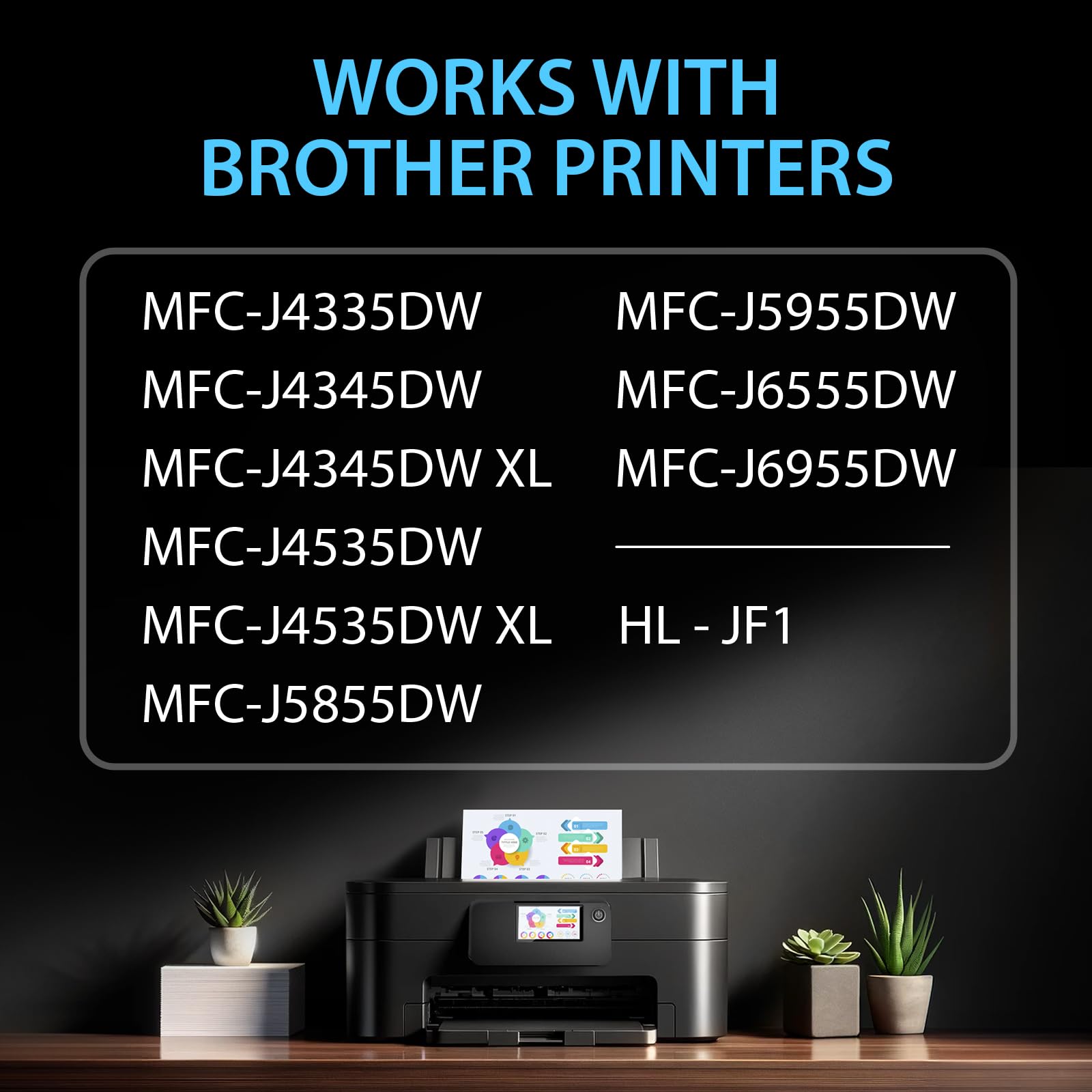 Smart Ink Lot de 4 Cartouches d'encre de Rechange pour Brother LC406 XL LC406XL LC 406 Combo Pack à Utiliser avec MFC-J4335DW MFC-J5855DW MFC-J6555DW MFC-J4535DW MFC-J6955DW (Noir, Cyan, Magenta,