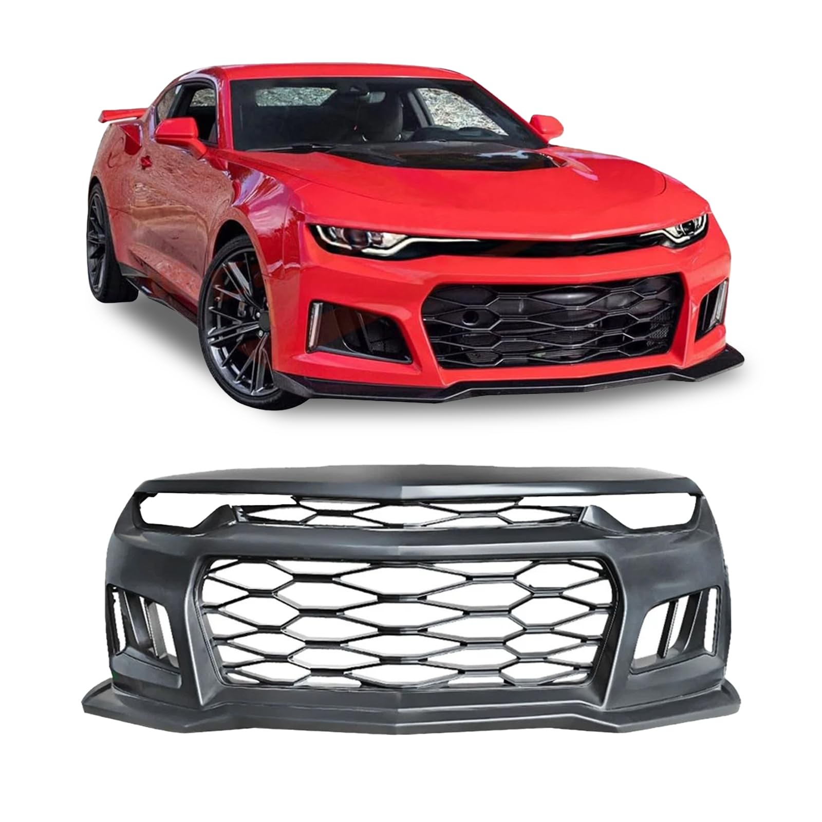 Castblock Front Bumper Kit for 2019-2023 Chevy Camaro SS - ZL1 Style Full Front Bumper Conversion Fits SS Models ONLY