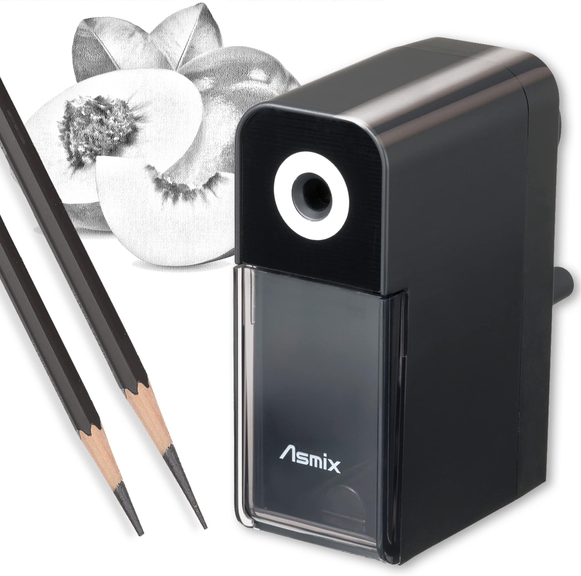 Art Pencil Sharpener Black, PSL124 Drawing Pencil Sharpener, Long Point