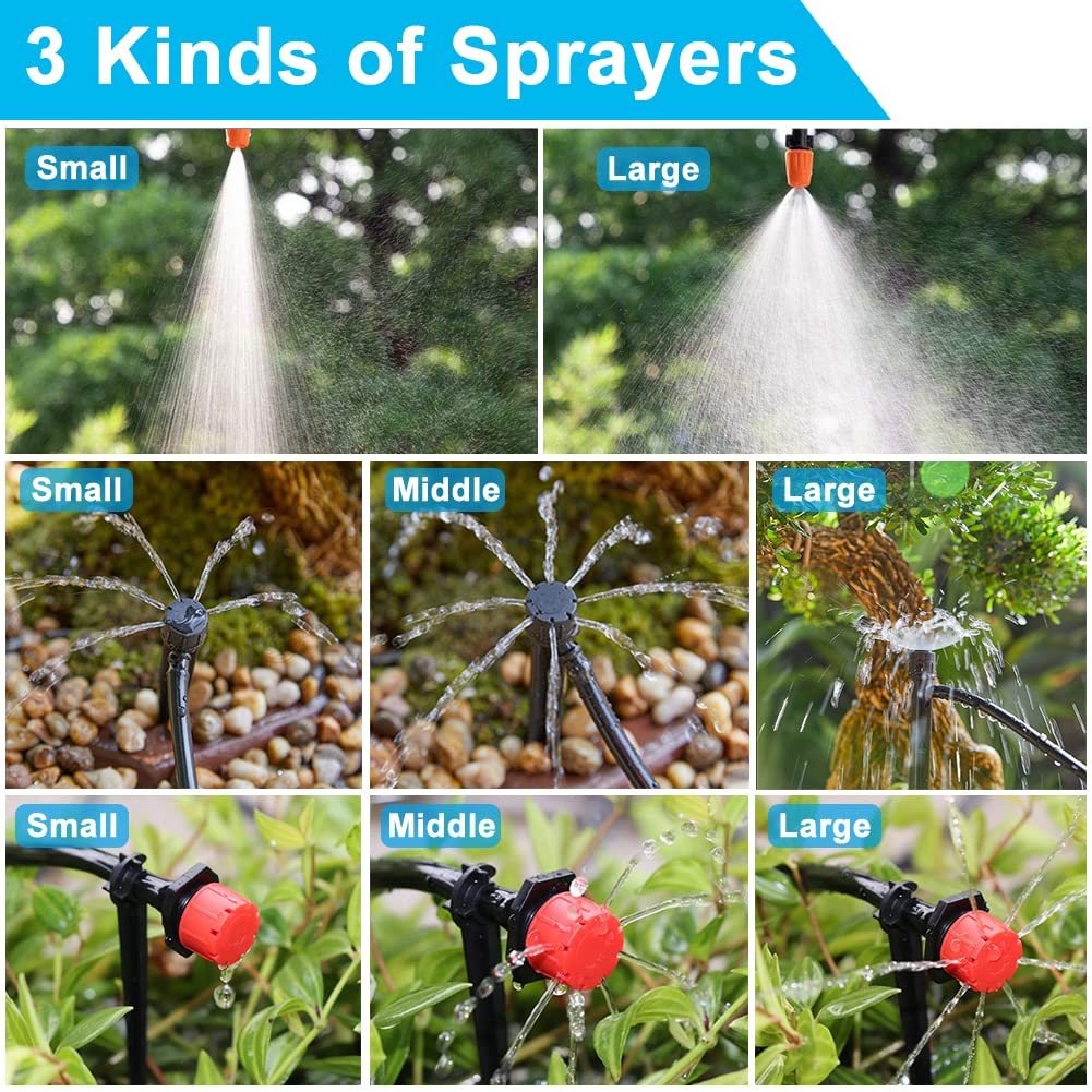 Automatisches Tropfbewässerungsset – 30 M Mikro-Schlauch Für Garten, Gewächshaus & Rasen