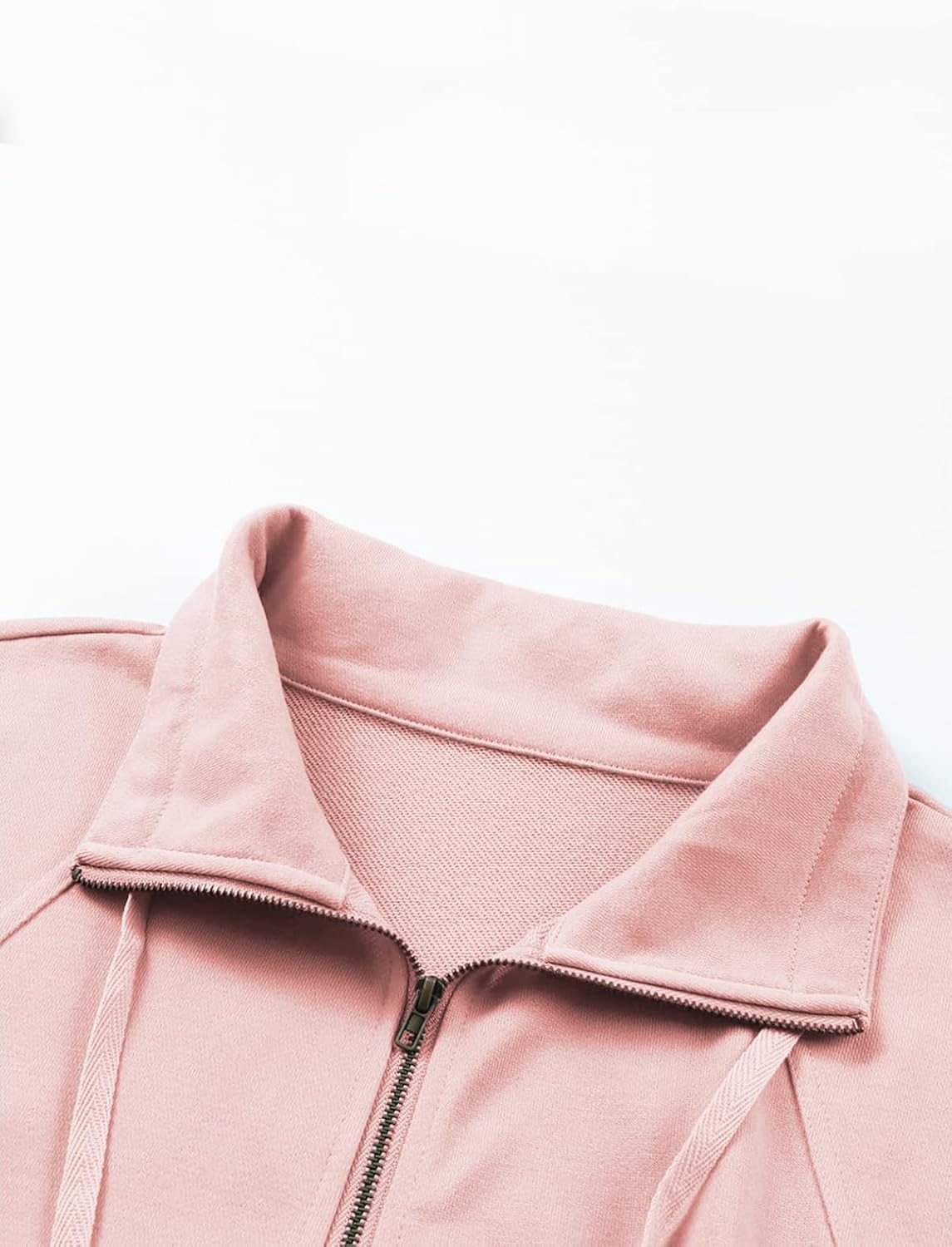 VISLILY Plus-Size-Sweatshirts for Women Oversized Half Zip Pullover Casual Long Sleeve Sweater Dressy Tops with Pocket XL-5XL - Image 4