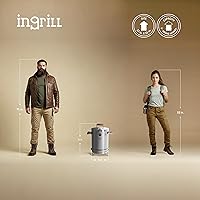 Vista 3 de Charcoal Grills - Basic Mini 6 lbs - 3-in-1 Stainless Steel Ultra-Portable Smoker Grill for Outdoors, Camping and Home BBQ - Compact Vertical Smoker