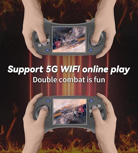 Miniatura 4 de RG ARC-D Dual OS Android 11 y Linux, juego de mano retro con tarjeta TF de 128G preinstalado 4541 juegos compatible con 5G WiFi 4.2 Bluetooth lucha