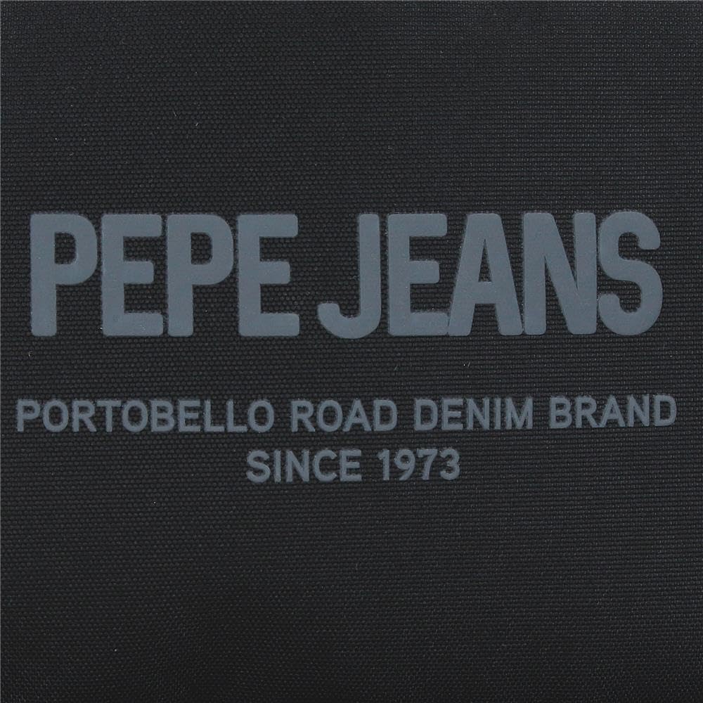 Pepe Jeans Edward Sac à Dos Scolaire Ordinateur Portable 15,6 Pouces Noir 33x46x15 cm Polyester 22,77L by Joumma Bags