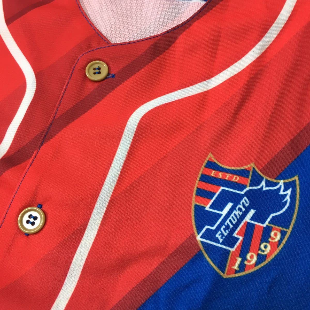 Amazon.co.jp: 限定配布 FC東京 ベースボールシャツ 半袖 ユニフォーム