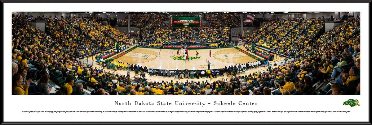 Blakeway Worldwide Panoramas, Inc. North Dakota State Basketball - Panoramic Poster or Framed Picture