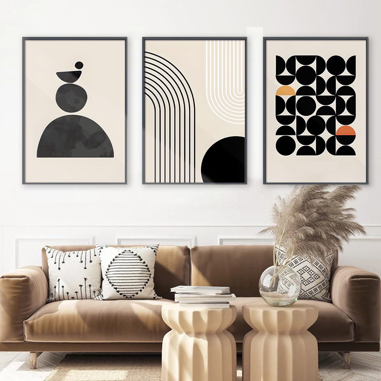 LXTOPN Boho Canvas Prints for Walls Abstract Canvas Wall Art decor for Living Room Bedroom, Frameless - 19.6x27.5inch