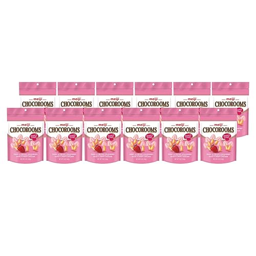 Miniatura 9 de Meiji Chocorooms - Galletas crujientes, combinación de leche y chocolate amargo, 5 onzas, paquete de 12 galletas de tamaño bocado en divertidas
