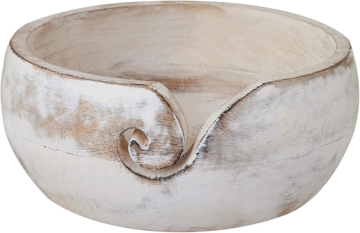 Gifts for Women Wooden Yarn Bowl Knitting Bowl Large Crochet Yarn Holder Handmade Crocheting Accessories and Supplies Organizer 7 x 3 Crocheters Gift