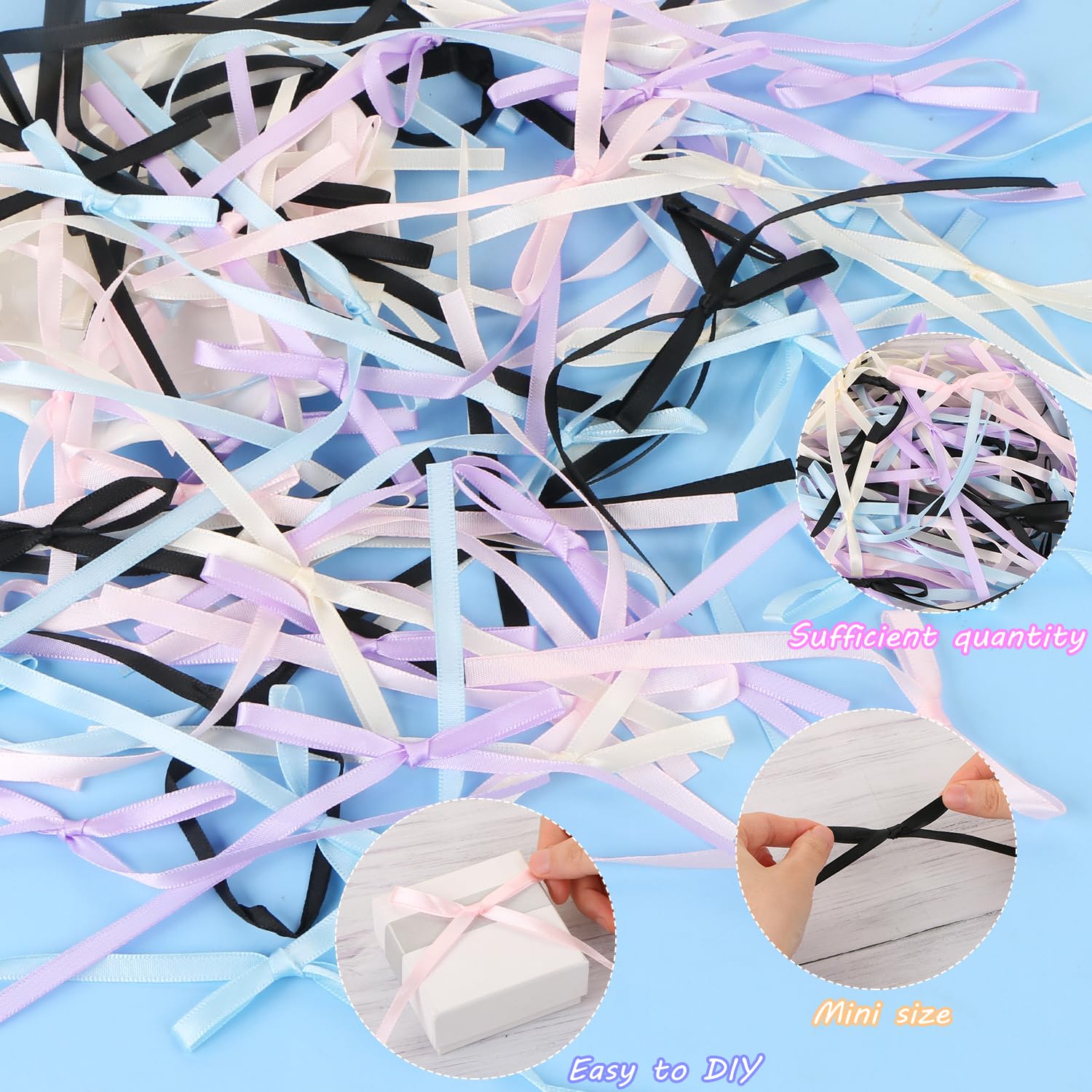 36pcs Bows Cake Toppers,UHOMENY Bowknot Cake Decorations Cute Satin Ribbon Bows for Cake Flowers,Bags,Packaging Boxes,Christmas Tree - Image 4