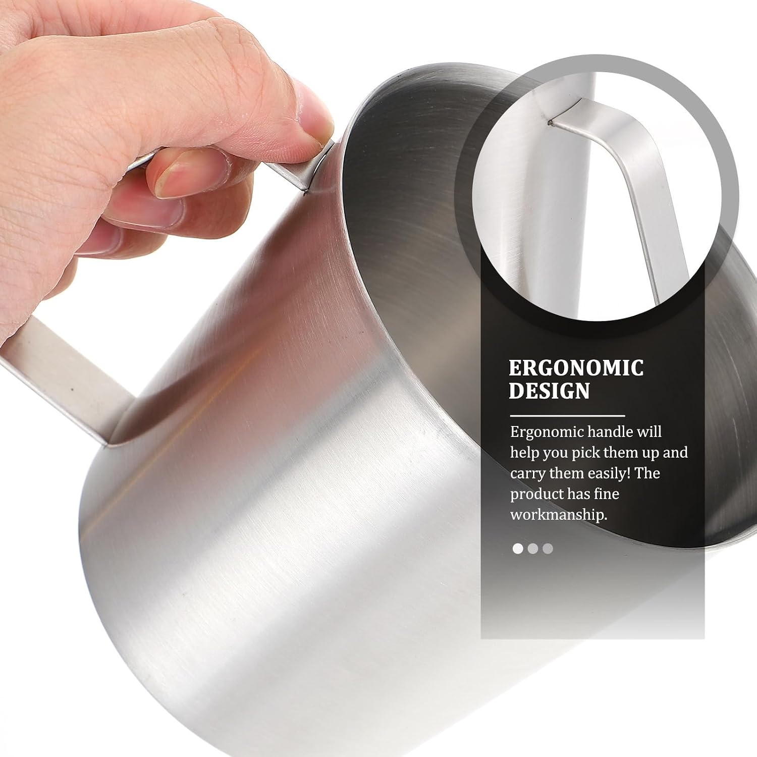 Measuring Cup with Graduated Scale and Spout Stainless Steel 700ml
