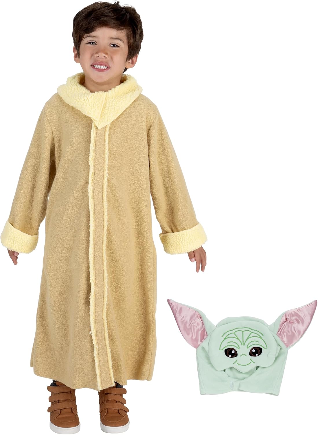 STAR WARS Toddler Grogu Costume, Officially Licensed Mandalorian Toddler Yoda Halloween Costume for Boys