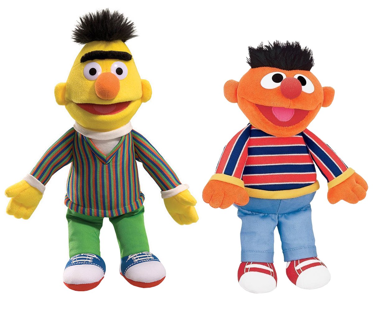 GUND Sesame Street Plush Animal Duo 