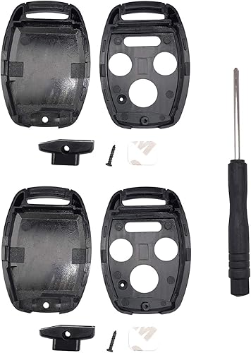 Miniatura 2 de Paquete de 2 fundas Horande de repuesto para llavero Honda 2003-2014 Accord 2005-2006 CR-V Ridgeline 2006-2013 Civic 2009-2015 Pilot sin llave llave