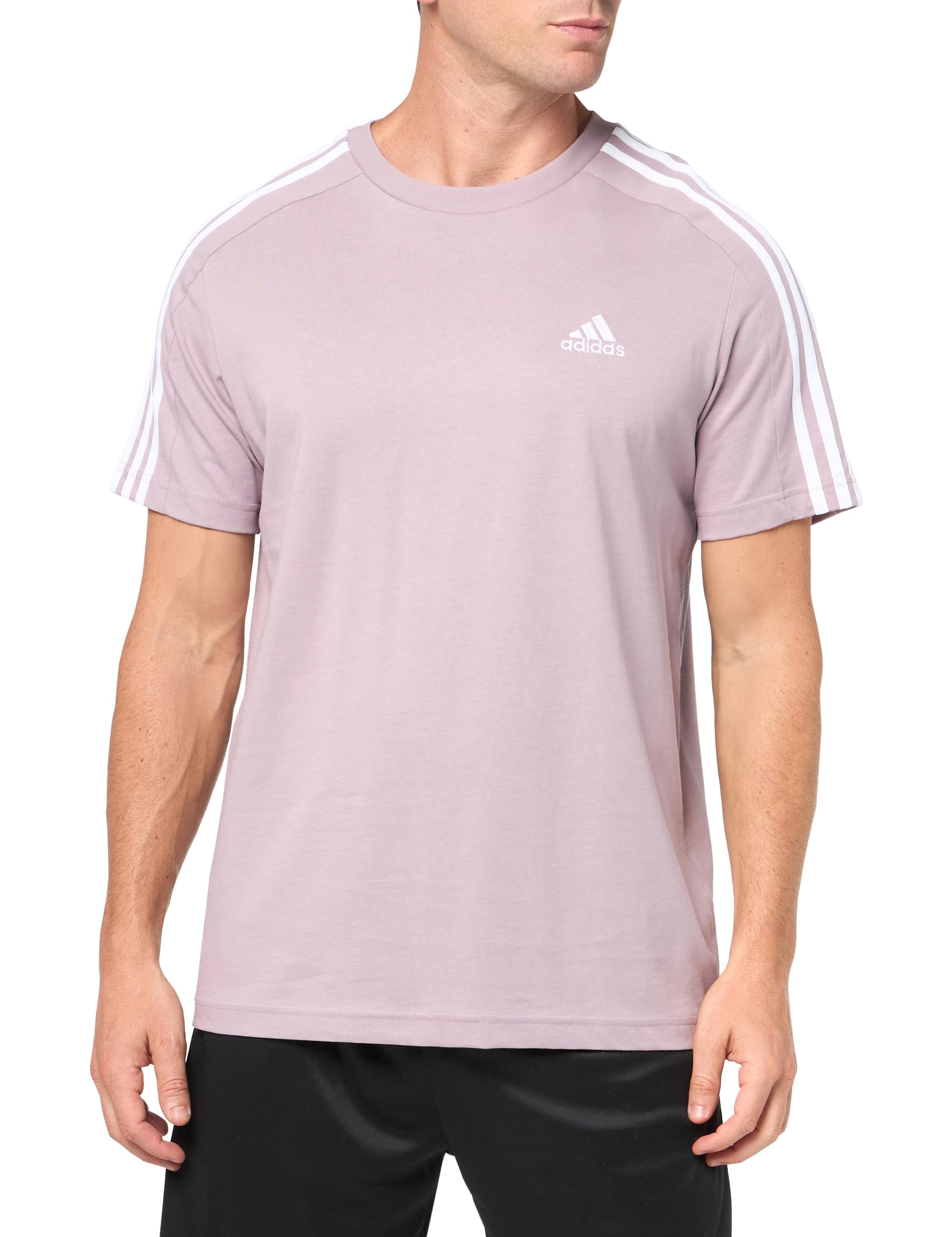 adidas Essentials Single Jersey 3-Stripes tee Camiseta de Manga Corta Hombre (Pack de 1) — view 8