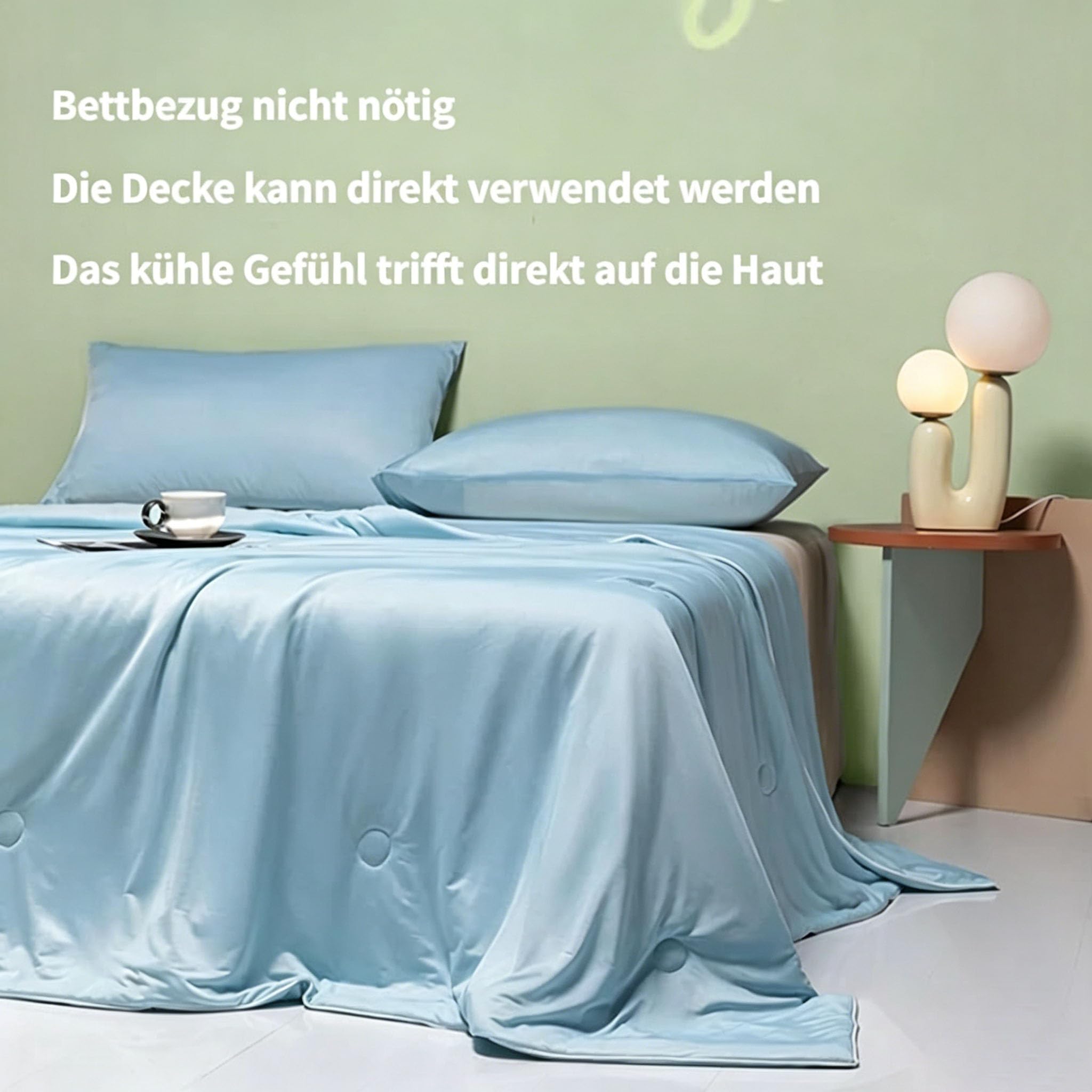 Magic Sleep Eisdecke, Magic Splashy Bettdecke, Eisdecke Für Heiße Sommernächte, Double-Sided Eisdecke Zum Schlafen Eisseide, Erfrischend Kühler Schlaf Ohne Klimaanlage (F,150 * 200CM)