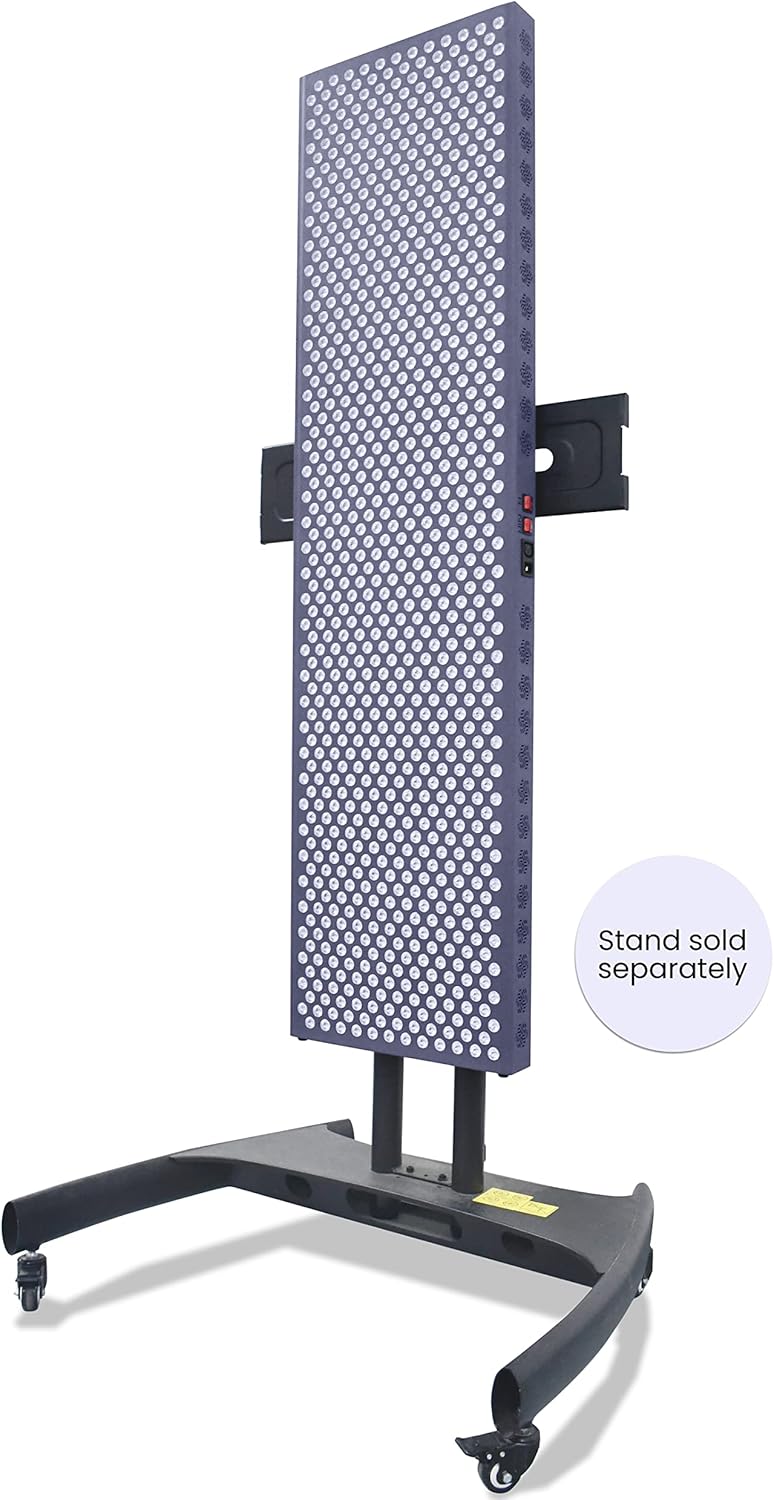 hooga Red Light Therapy Stand, Mobile Stand for HGPRO Series Red and Near Infrared Light Therapy Panels, Perfect For Home Use or Commercial Use, Adjustable Height, Wheel Locks, 100 lb Load Capacity