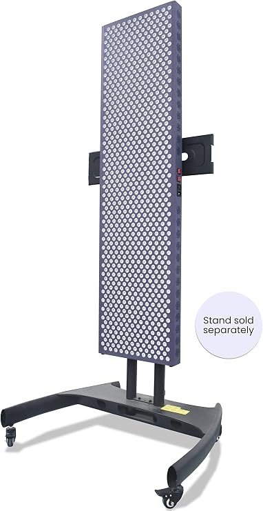 hooga Red Light Therapy Stand, Mobile Stand for HGPRO Series Red and Near Infrared Light Therapy Panels, Perfect For Home Use or Commercial Use, Adjustable Height, Wheel Locks, 100 lb Load Capacity
