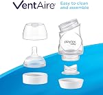 Playtex Baby VentAire Anti-Colic Feeding Baby Bottles, 6 Ounce, Pack of 3 Baby Bottles