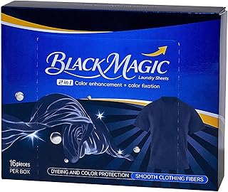 🎁 FREEBIE: Fogli Tintura Tessuto Nero – Compresse Cura Abbigliamento Colore Intenso, Fissatore Lavaggio Lunga Durata, Restauratore In…