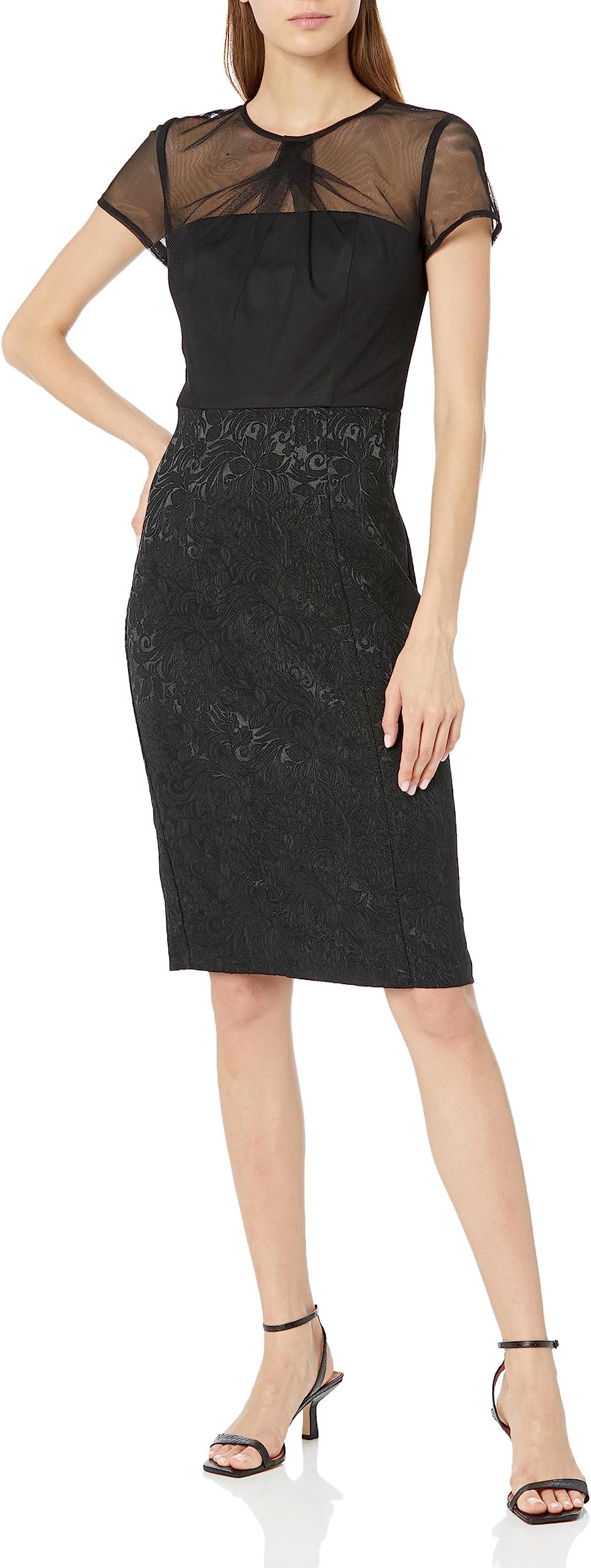 JS Collectionswomens Kayla Knee Length Dress Formal Dress