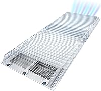 EurekaAir Version 2.0 Under Furniture Vent Extender: Fits 10-12" Floor Registers, Adjustable 17-33", 3 Neodymium Magnets for Secure Hold